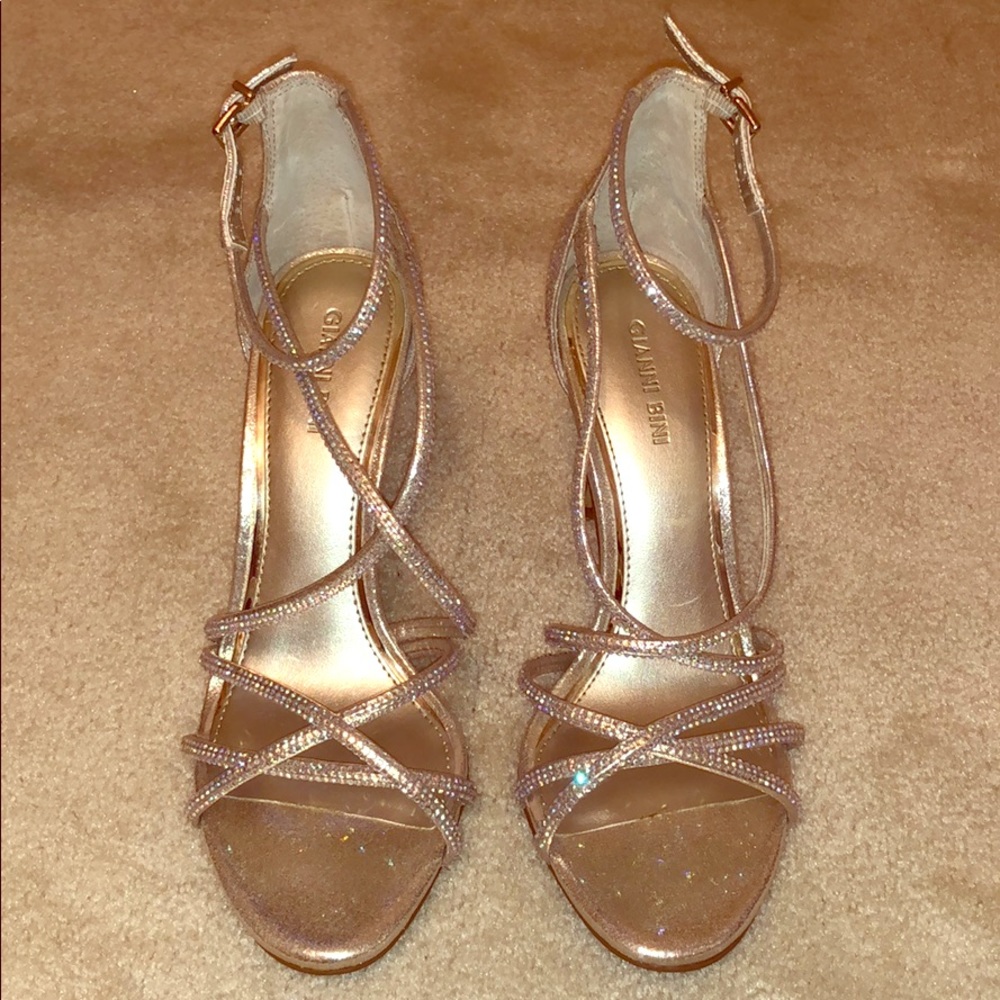 Silver/Gold Crystal heels